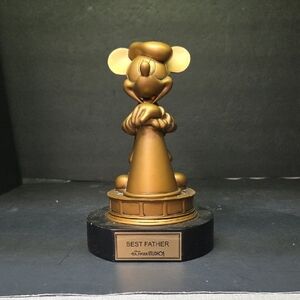 "Best Father" Disney Hollywood Studios Mickey Mouse Director Golden Award Trophy